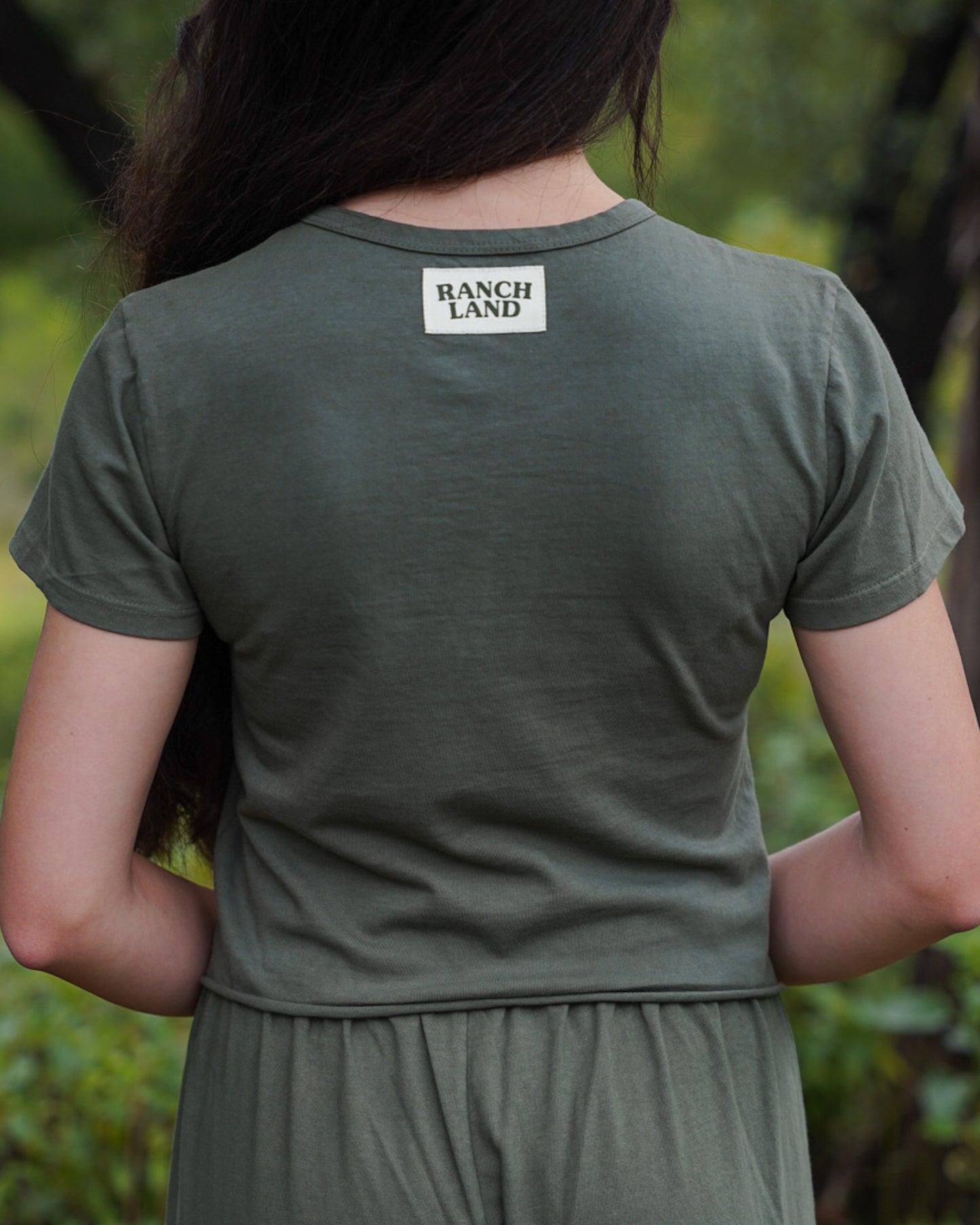 Essential Jersey Tee in Moss