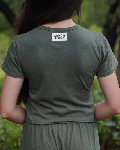 Essential Jersey Tee in Moss