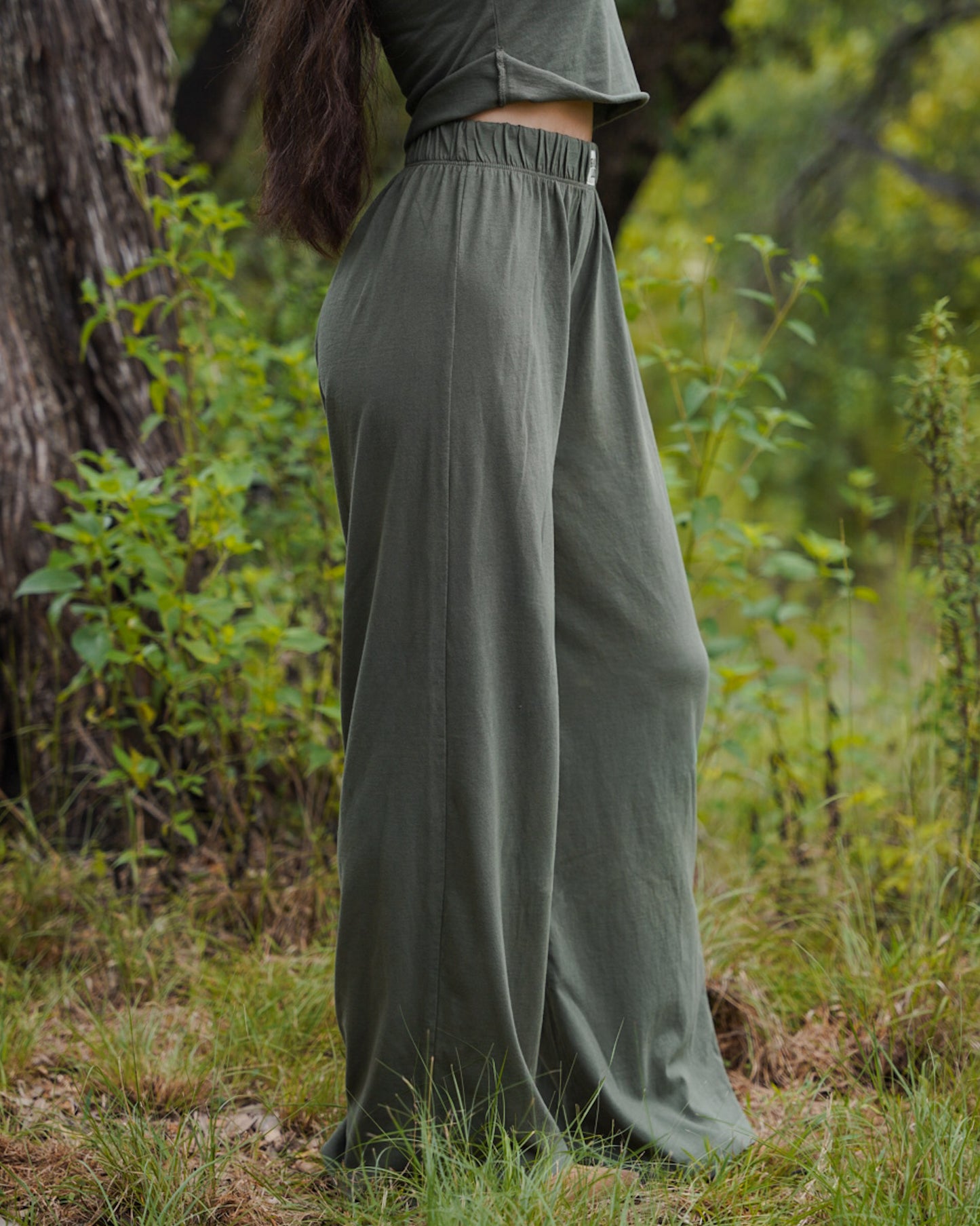 Essential Jersey Pant in Moss